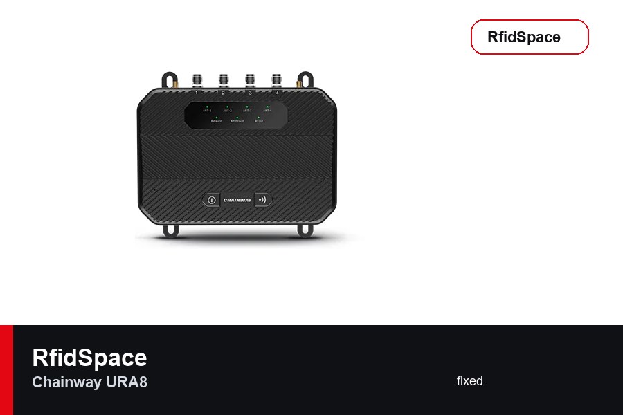 Chainway URA8 Sabit RFID okuyucu marka ve model ürün görseli - RfidSpace donanım kataloğu