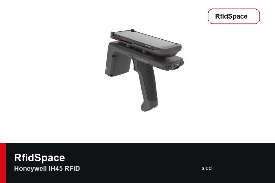 Honeywell IH45 RFID RFID reader sled brand and model product image for RfidSpace hardware catalog