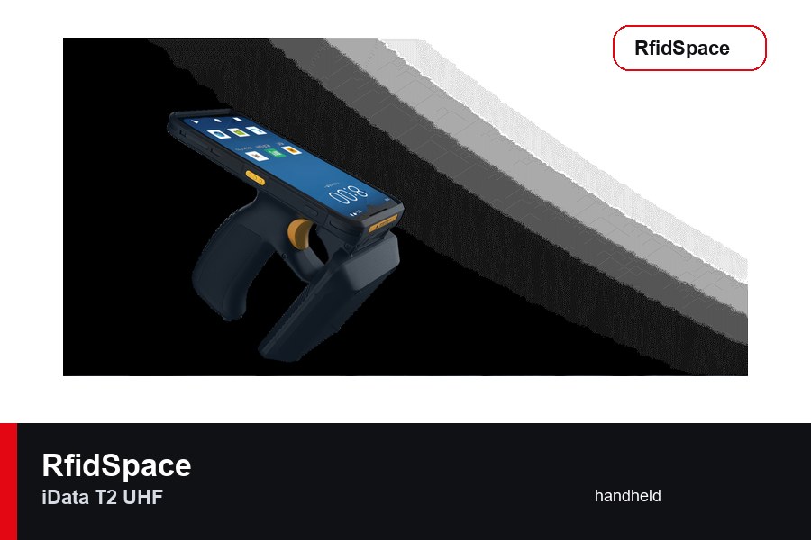 iData T2 UHF RFID el terminali marka ve model ürün görseli - RfidSpace donanım kataloğu