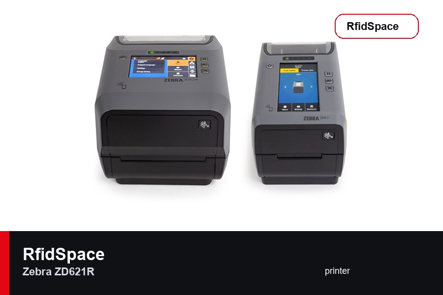 Zebra ZD621R RFID printer brand and model product image for RfidSpace hardware catalog