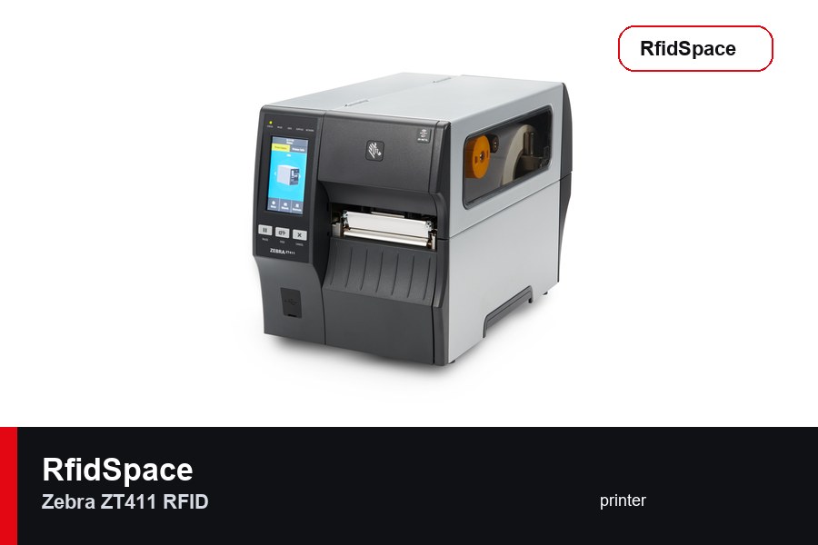 Zebra ZT411 RFID RFID yazıcı marka ve model ürün görseli - RfidSpace donanım kataloğu
