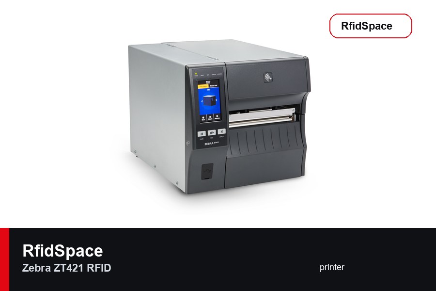 Zebra ZT421 RFID RFID printer brand and model product image for RfidSpace hardware catalog