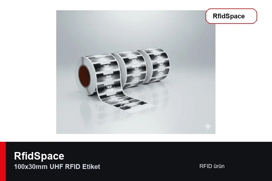 100x30mm UHF RFID Etiket UHF RFID tag
