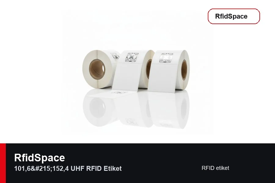 101,6 x 152,4 UHF RFID Etiket UHF RFID tag