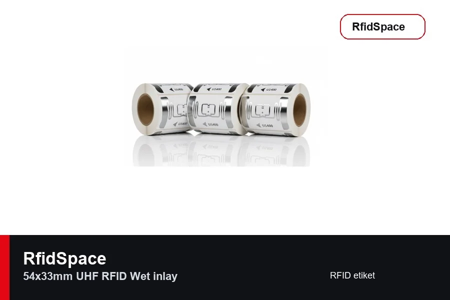 54x33mm UHF RFID Wet inlay UHF RFID etiket