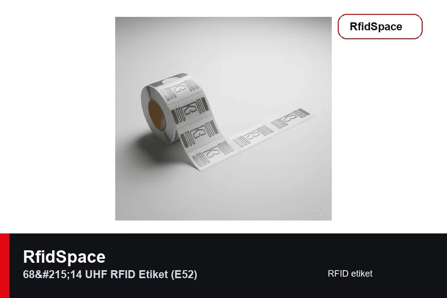68 x 14 UHF RFID Etiket (E52) UHF RFID tag