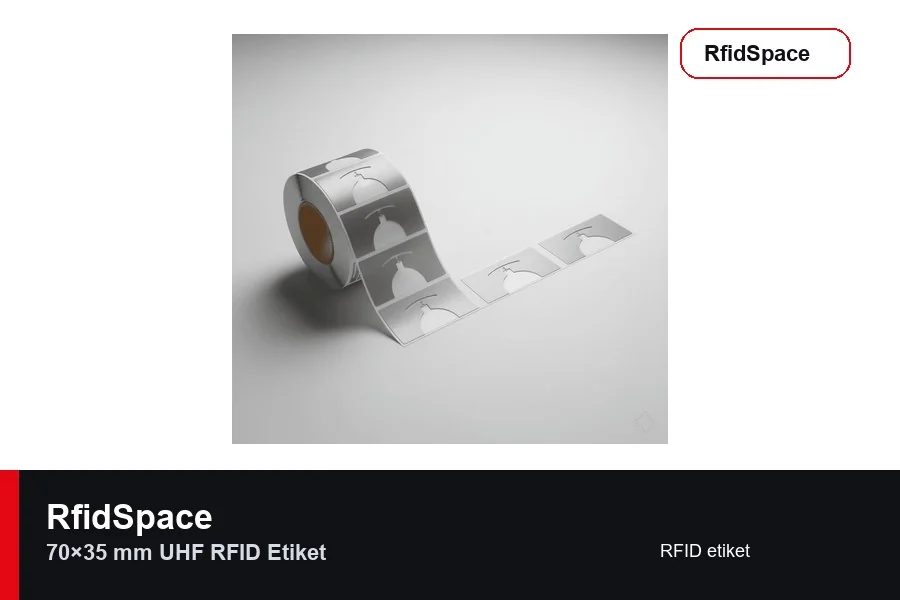 70×35 mm UHF RFID Etiket UHF RFID etiket