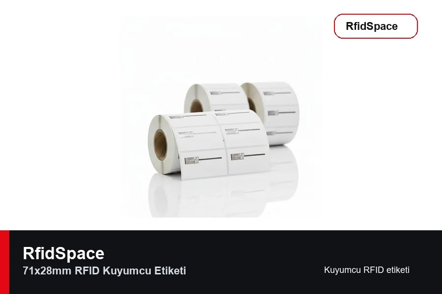 71x28mm RFID Kuyumcu Etiketi RFID kuyumcu etiketi