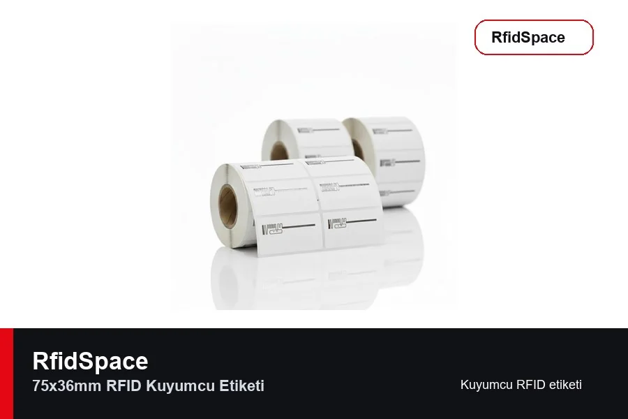 75x36mm RFID Kuyumcu Etiketi RFID kuyumcu etiketi