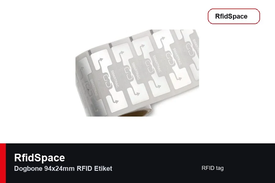 Dogbone 94x24mm RFID Etiket UHF RFID tag