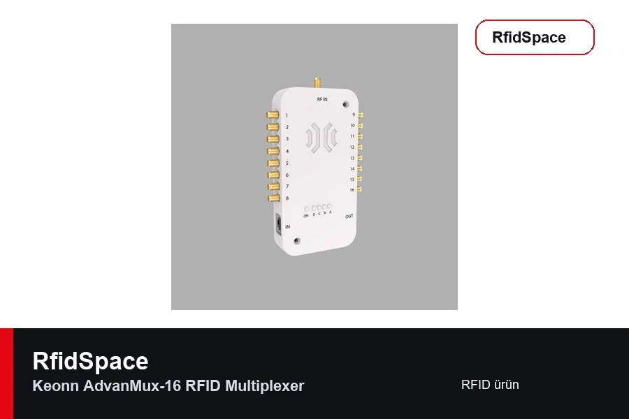 Keonn AdvanMux-16 RFID Multiplexer UHF RFID tag