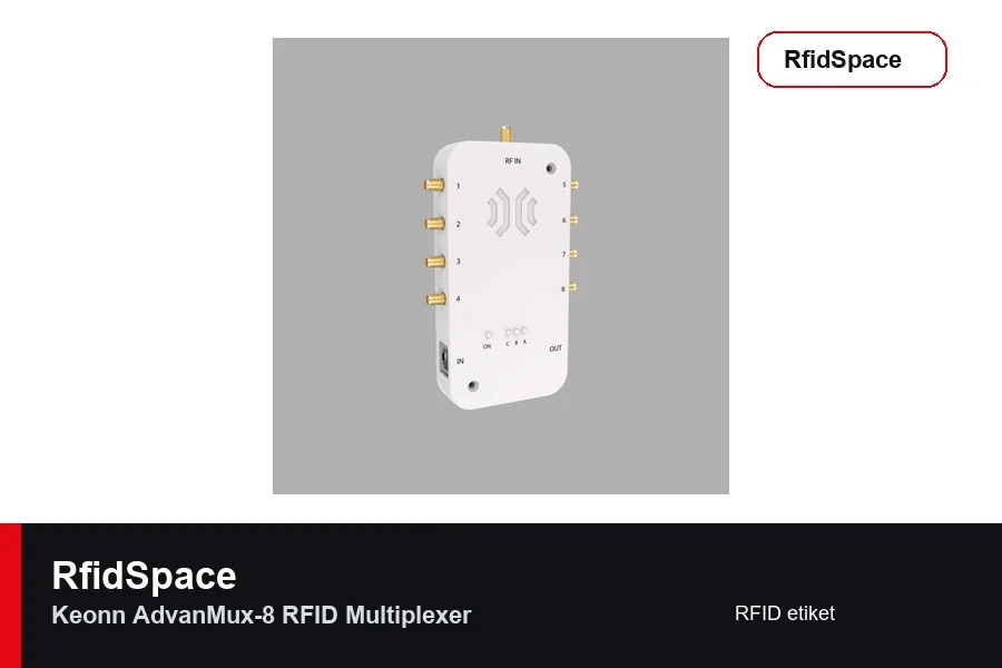 Keonn AdvanMux-8 RFID Multiplexer UHF RFID etiket
