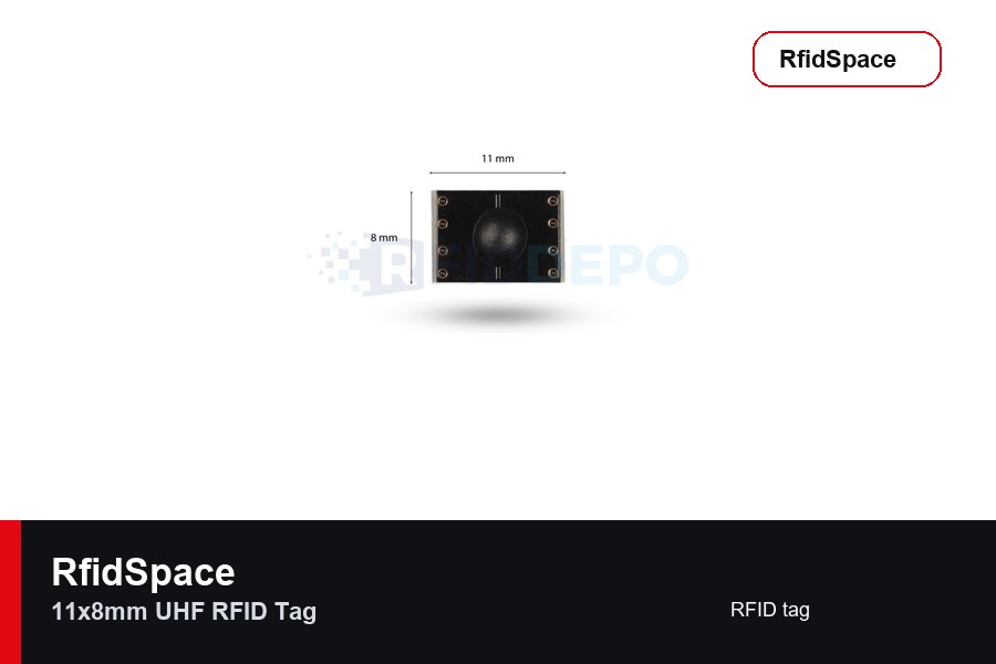 RfidSpace 11x8mm UHF RFID Tag RFID tag marka ve model bilgili ürün görseli - RfidSpace donanım kataloğu