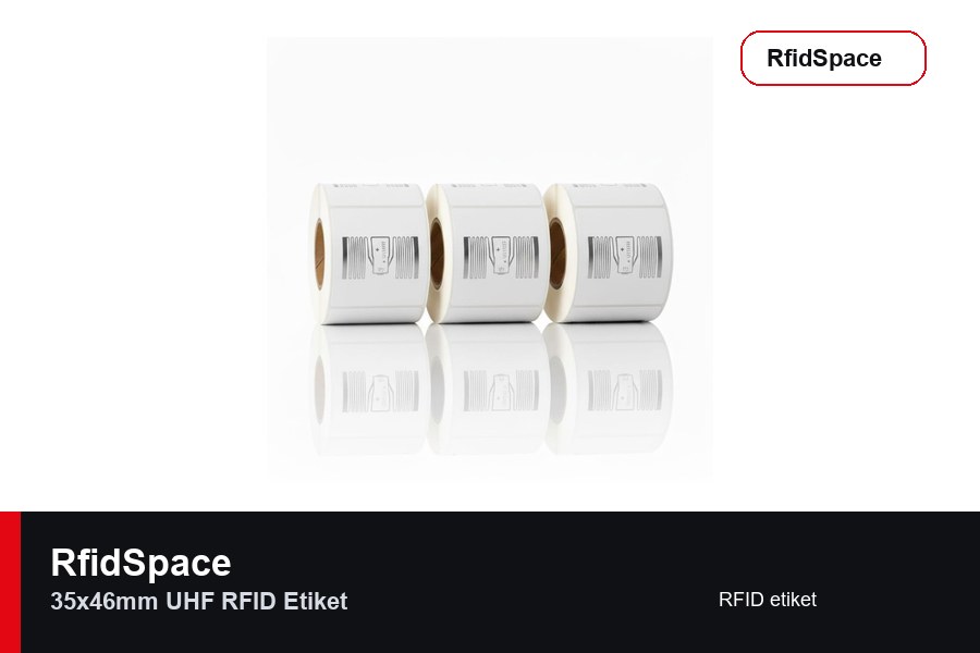 RfidSpace 35x46mm UHF RFID Etiket RFID label brand and model product image for RfidSpace hardware catalog