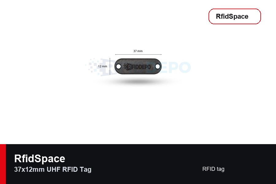 RfidSpace 37x12mm UHF RFID Tag RFID tag marka ve model bilgili ürün görseli - RfidSpace donanım kataloğu