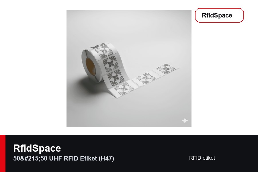 RfidSpace 50×50 UHF RFID Etiket (H47) RFID etiket marka ve model bilgili ürün görseli - RfidSpace donanım kataloğu