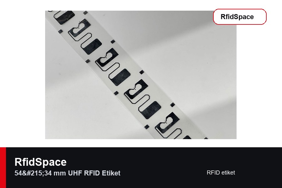 RfidSpace 54×34 mm UHF RFID Etiket RFID etiket marka ve model bilgili ürün görseli - RfidSpace donanım kataloğu
