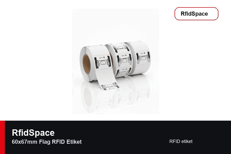 RfidSpace 60x67mm Flag RFID Etiket RFID etiket marka ve model bilgili ürün görseli - RfidSpace donanım kataloğu