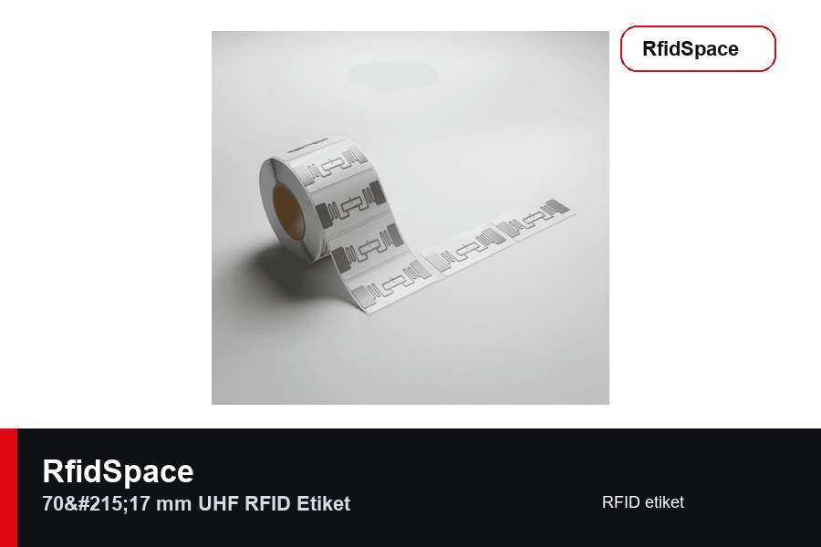 RfidSpace 70×17 mm UHF RFID Etiket RFID etiket marka ve model bilgili ürün görseli - RfidSpace donanım kataloğu