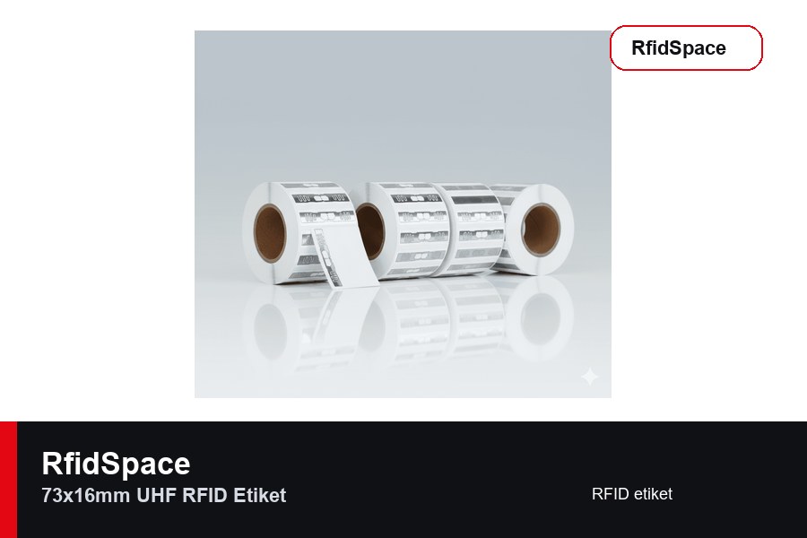 RfidSpace 73x16mm UHF RFID Etiket RFID label brand and model product image for RfidSpace hardware catalog