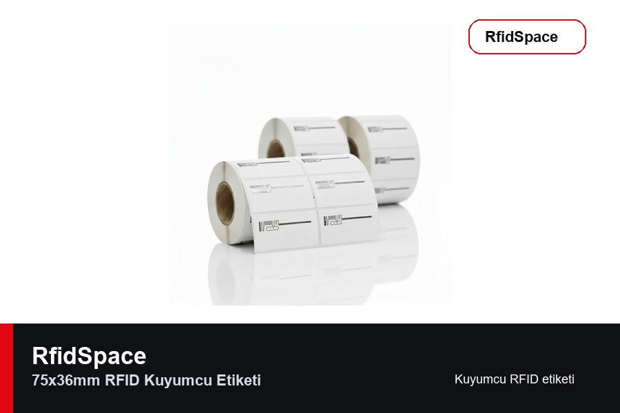 RfidSpace 75x36mm RFID Kuyumcu Etiketi Kuyumcu RFID etiketi marka ve model bilgili ürün görseli - RfidSpace donanım kataloğu