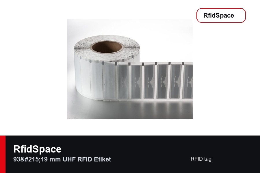 RfidSpace 93×19 mm UHF RFID Etiket RFID tag marka ve model bilgili ürün görseli - RfidSpace donanım kataloğu