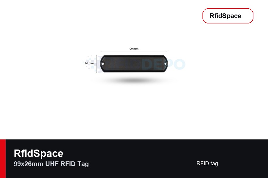 RfidSpace 99x26mm UHF RFID Tag RFID tag marka ve model bilgili ürün görseli - RfidSpace donanım kataloğu