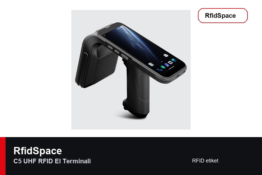 RfidSpace C5 UHF RFID El Terminali RFID el terminali marka ve model bilgili ürün görseli - RfidSpace donanım kataloğu