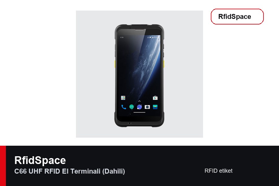 RfidSpace C66 UHF RFID El Terminali (Dahili) RFID el terminali marka ve model bilgili ürün görseli - RfidSpace donanım kataloğu