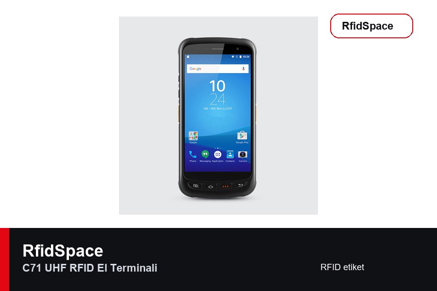 RfidSpace C71 UHF RFID El Terminali RFID el terminali marka ve model bilgili ürün görseli - RfidSpace donanım kataloğu