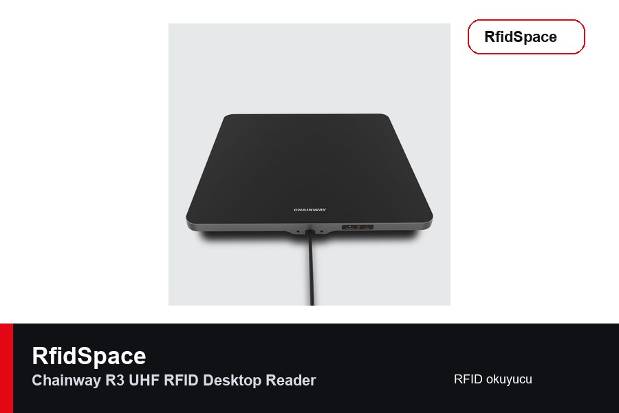 Chainway R3 UHF RFID Desktop Reader RFID okuyucu marka ve model bilgili ürün görseli - RfidSpace donanım kataloğu