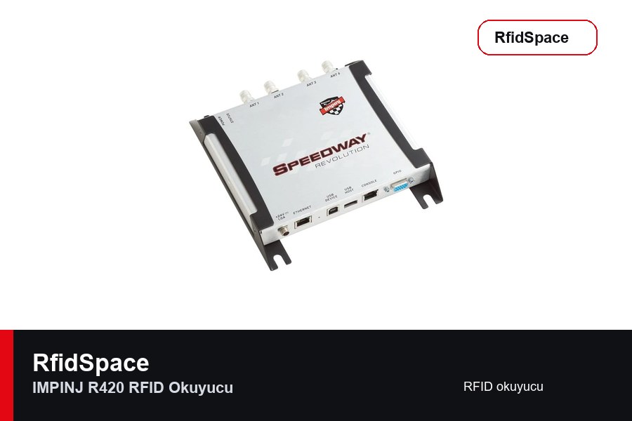 Impinj R420 RFID Okuyucu RFID okuyucu marka ve model bilgili ürün görseli - RfidSpace donanım kataloğu