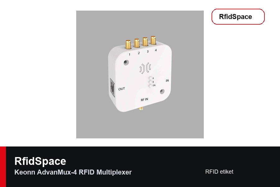 Keonn AdvanMux-4 RFID Multiplexer RFID label brand and model product image for RfidSpace hardware catalog