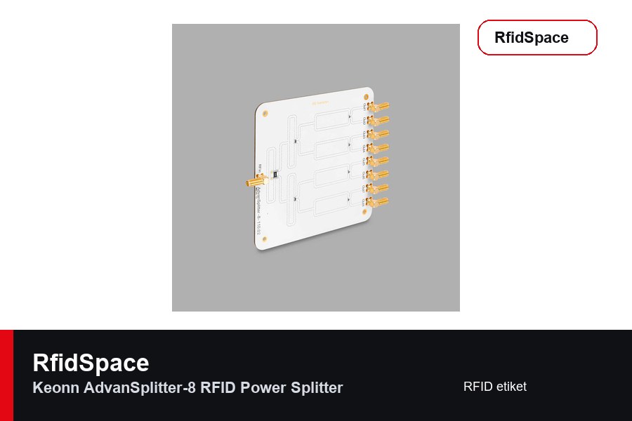 Keonn AdvanSplitter-8 RFID Power Splitter RFID etiket marka ve model bilgili ürün görseli - RfidSpace donanım kataloğu