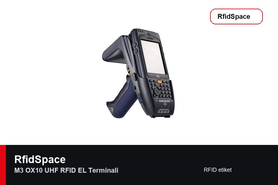 RfidSpace M3 OX10 UHF RFID EL Terminali RFID el terminali marka ve model bilgili ürün görseli - RfidSpace donanım kataloğu