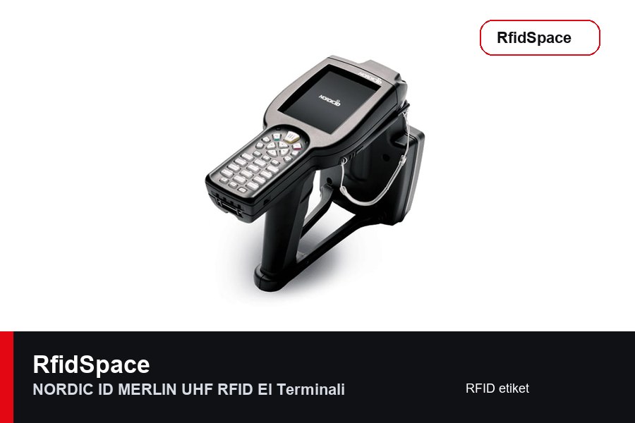 Nordic ID MERLIN UHF RFID El Terminali RFID el terminali marka ve model bilgili ürün görseli - RfidSpace donanım kataloğu