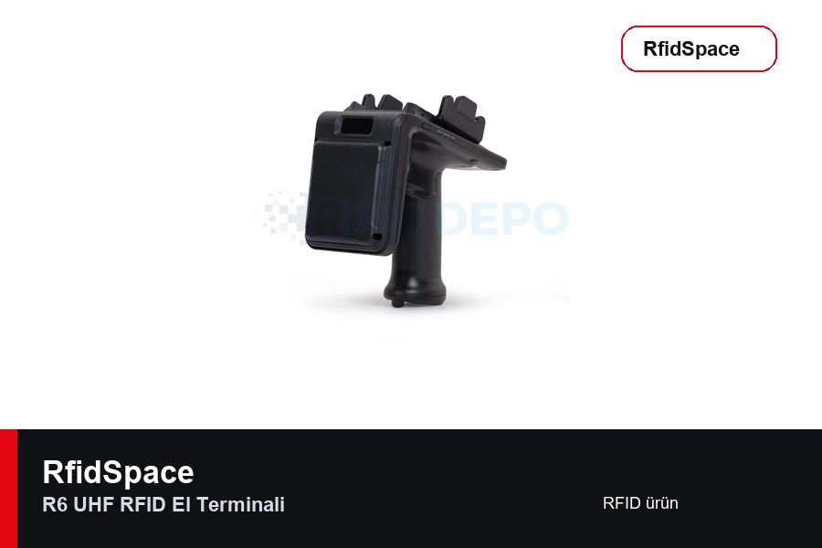 RfidSpace R6 UHF RFID El Terminali RFID el terminali marka ve model bilgili ürün görseli - RfidSpace donanım kataloğu