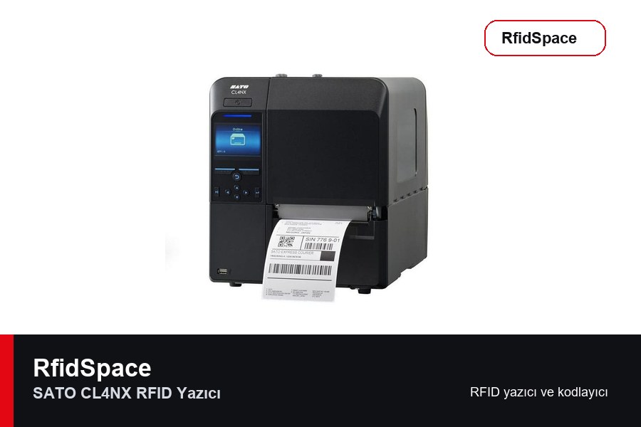 Sato CL4NX RFID Yazıcı RFID yazıcı ve kodlayıcı marka ve model bilgili ürün görseli - RfidSpace donanım kataloğu