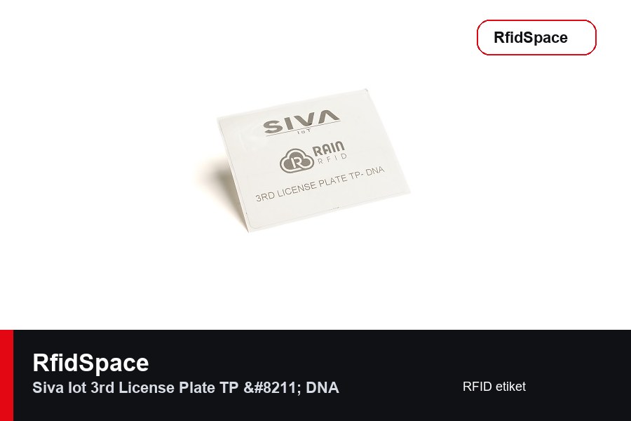 SIVA IoT 3rd License Plate TP – DNA RFID label brand and model product image for RfidSpace hardware catalog