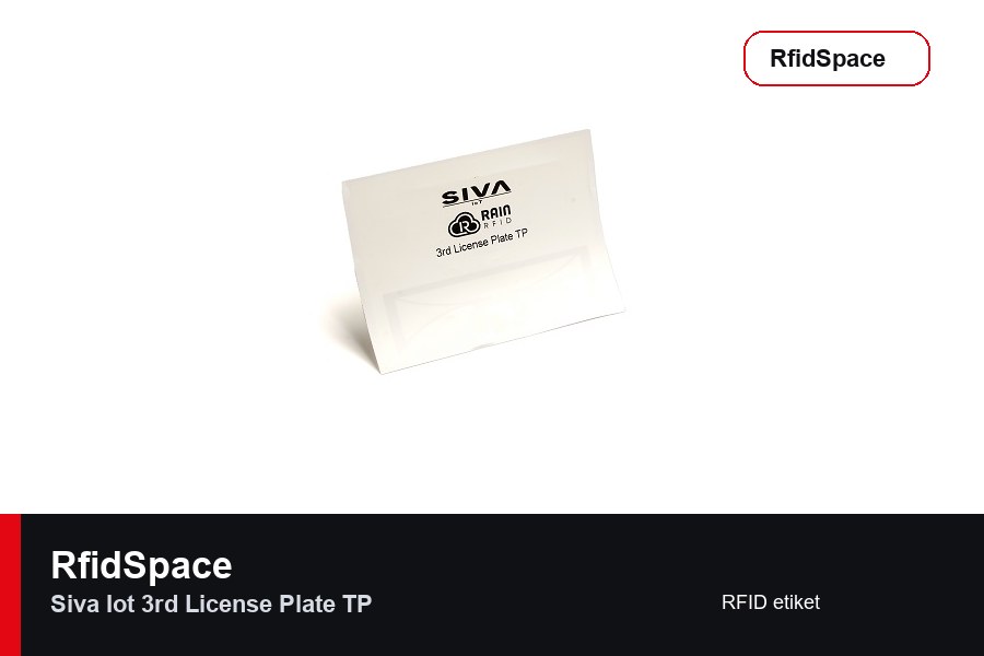 SIVA IoT 3rd License Plate TP RFID etiket marka ve model bilgili ürün görseli - RfidSpace donanım kataloğu