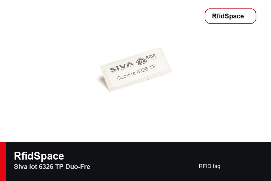 SIVA IoT 6326 TP Duo-Fre RFID tag marka ve model bilgili ürün görseli - RfidSpace donanım kataloğu