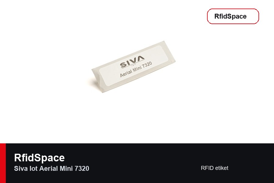SIVA IoT Aerial Mini 7320 RFID etiket marka ve model bilgili ürün görseli - RfidSpace donanım kataloğu