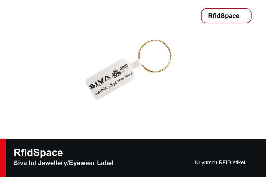 SIVA IoT Jewellery/Eyewear Label Kuyumcu RFID etiketi marka ve model bilgili ürün görseli - RfidSpace donanım kataloğu