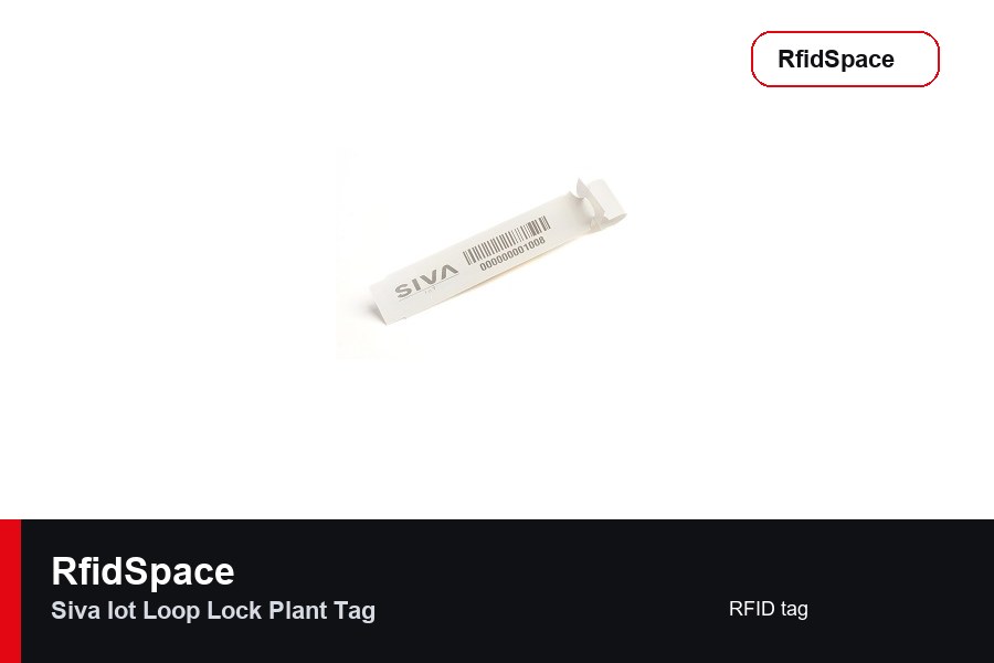 SIVA IoT Loop Lock Plant Tag RFID tag marka ve model bilgili ürün görseli - RfidSpace donanım kataloğu