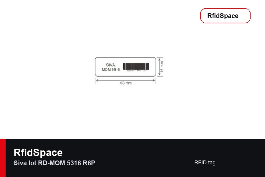 SIVA IoT RD-MOM 5316 R6P RFID tag marka ve model bilgili ürün görseli - RfidSpace donanım kataloğu