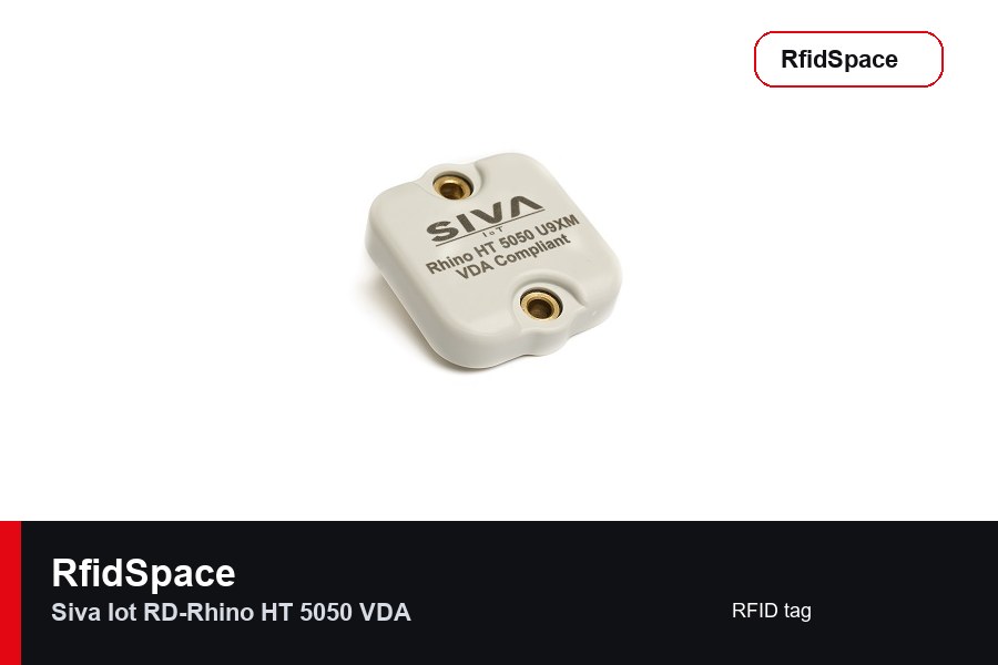 SIVA IoT RD-Rhino HT 5050 VDA RFID tag brand and model product image for RfidSpace hardware catalog