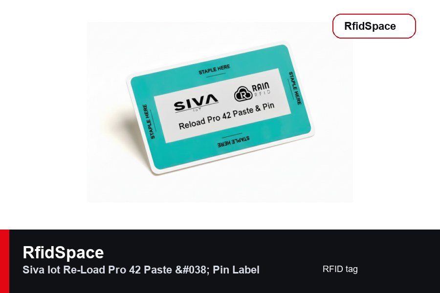 SIVA IoT Re-Load Pro 42 Paste & Pin Label RFID tag marka ve model bilgili ürün görseli - RfidSpace donanım kataloğu