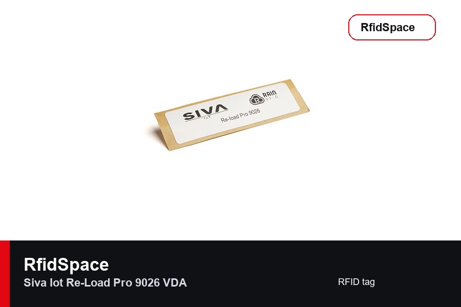 SIVA IoT Re-Load Pro 9026 VDA RFID tag marka ve model bilgili ürün görseli - RfidSpace donanım kataloğu