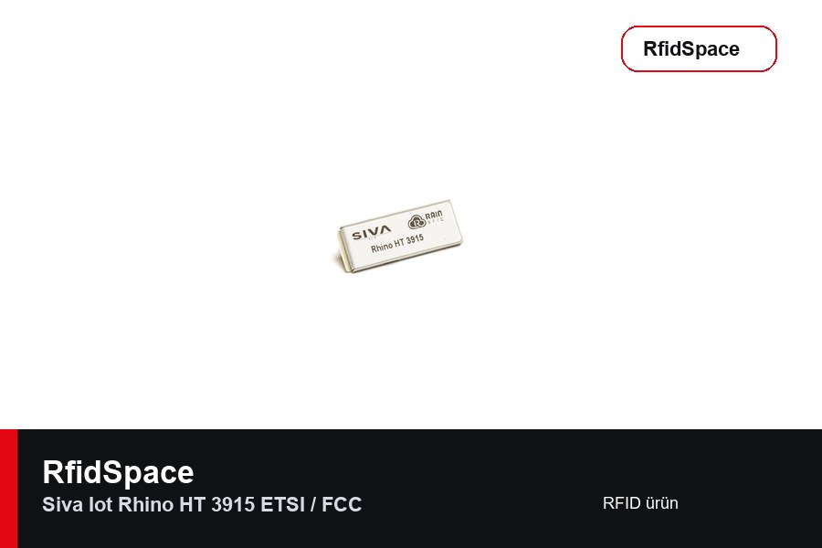 SIVA IoT Rhino HT 3915 ETSI / FCC RFID tag marka ve model bilgili ürün görseli - RfidSpace donanım kataloğu