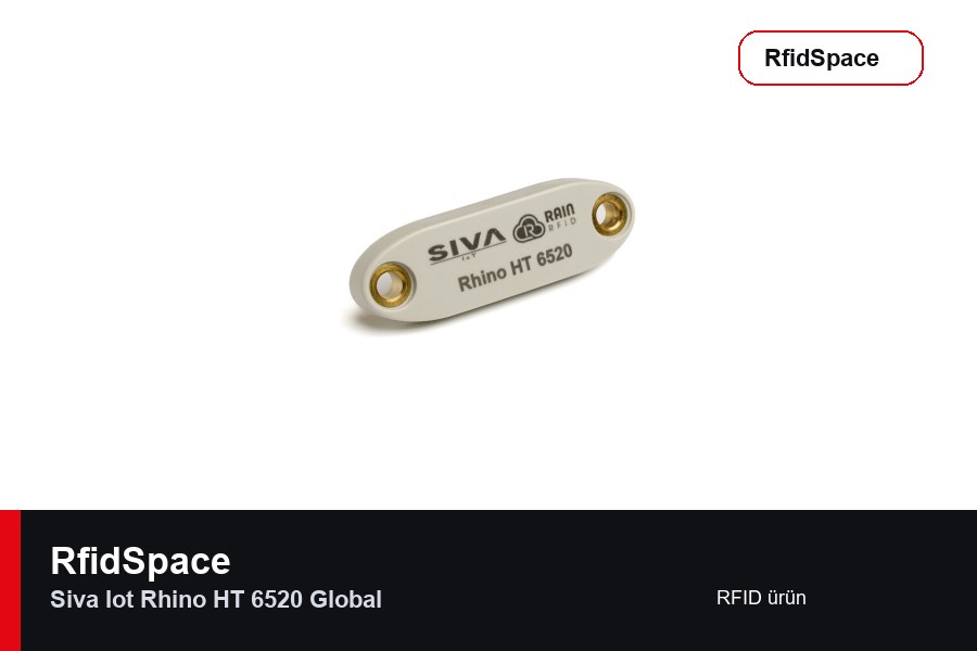 SIVA IoT Rhino HT 6520 Global RFID tag brand and model product image for RfidSpace hardware catalog